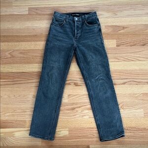 Denim Forum Black Straight Jeans